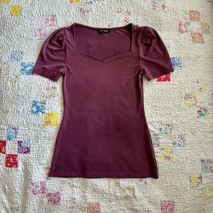 🪻 body-con puff sleeve top 🪻